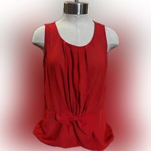 Agaci Red Sleeveless Top Size M